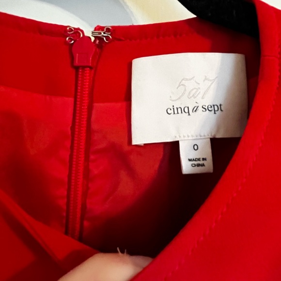 CINQ A SEPT Red mini dress - Picture 2 of 5